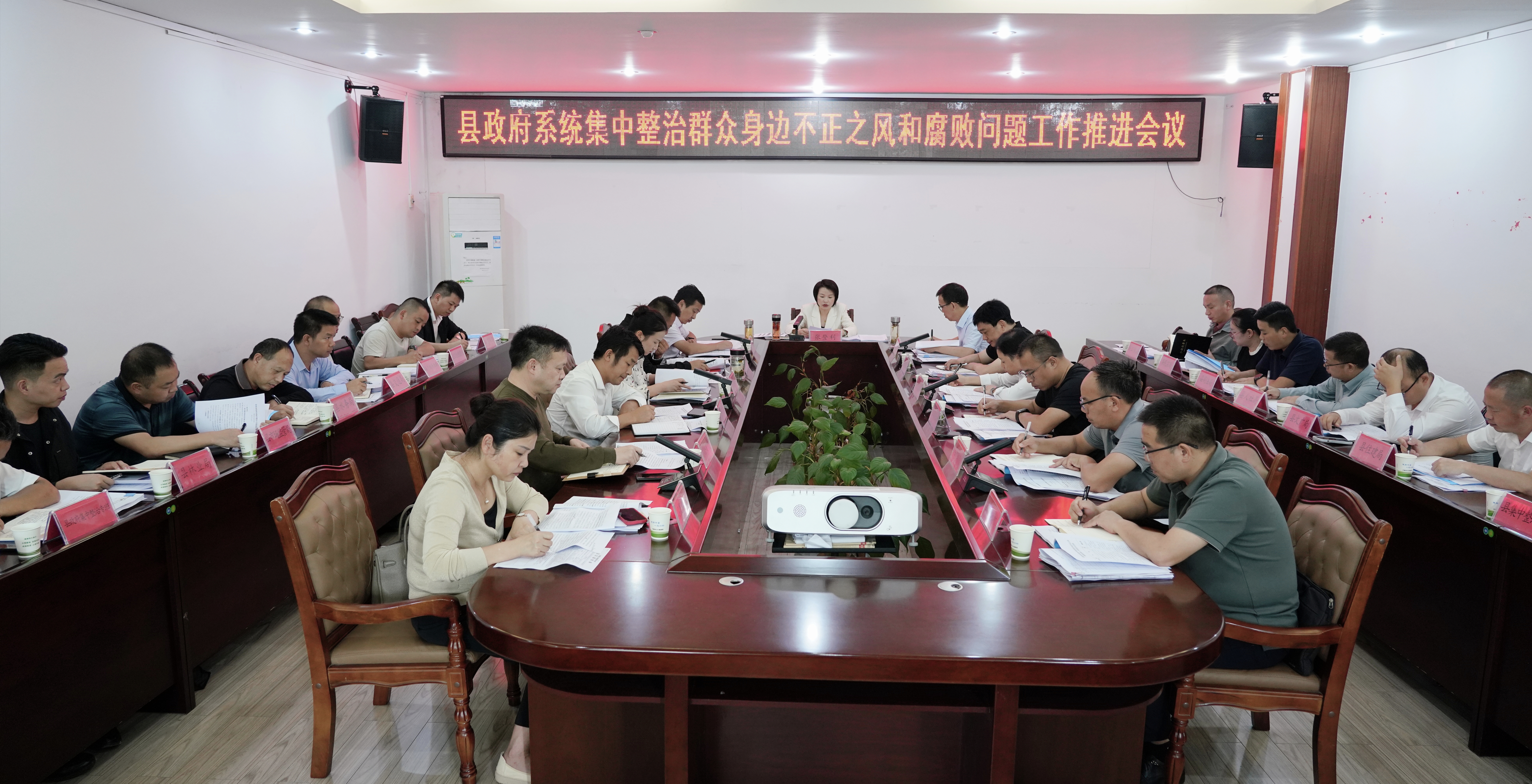 县政府系统集中整治群众身边不正之风和腐败问题工作推进会召开